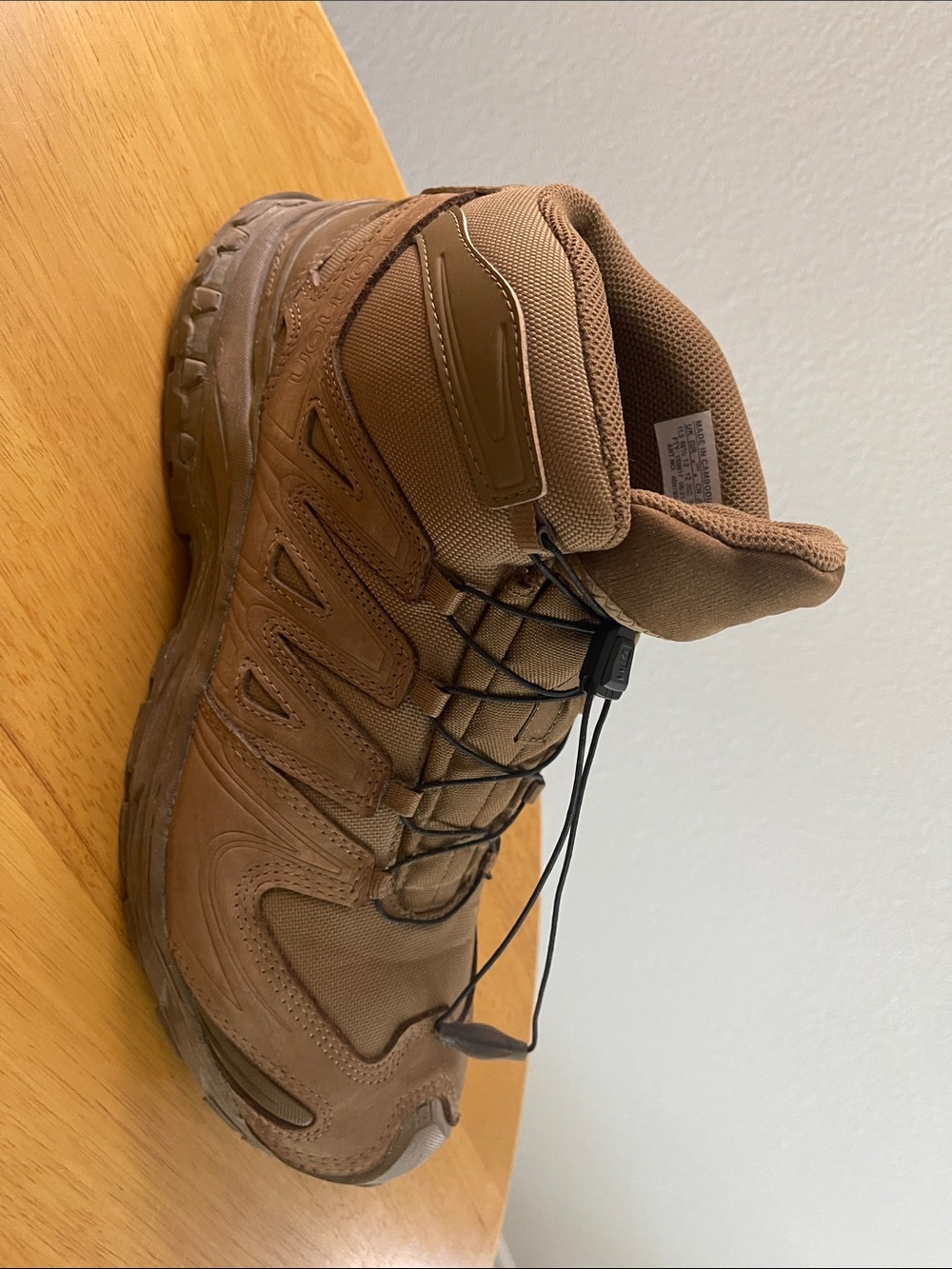 Salomon Brown Quick-Pull Tactical Hiking Boots - Picture 2 of 12